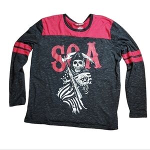 SOA Reaper XL 2016 shirt  L/S Red and Black
